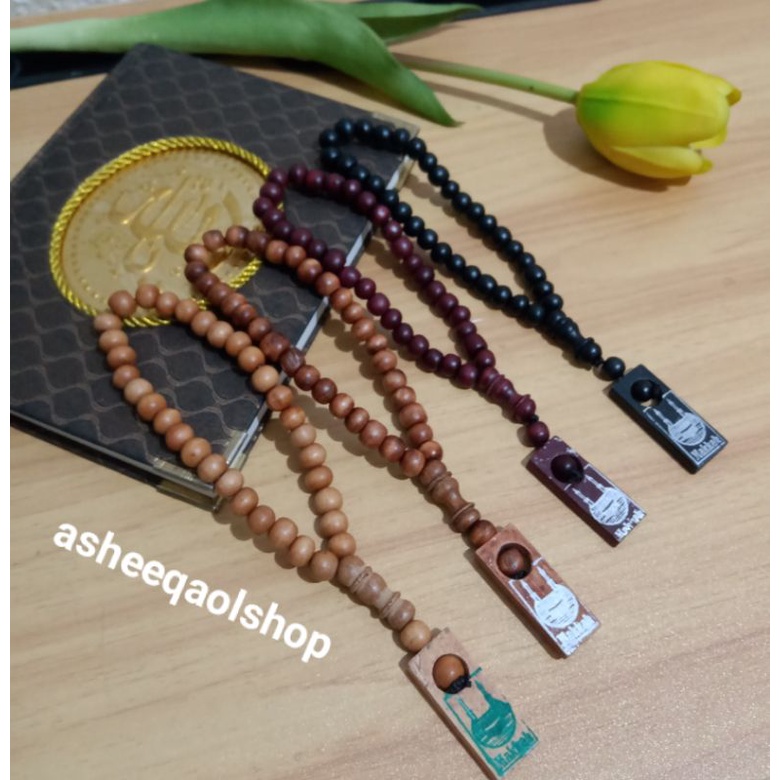 Tasbih kayu 33 Butir/Souvenir Pernikahan/Haji Umrah