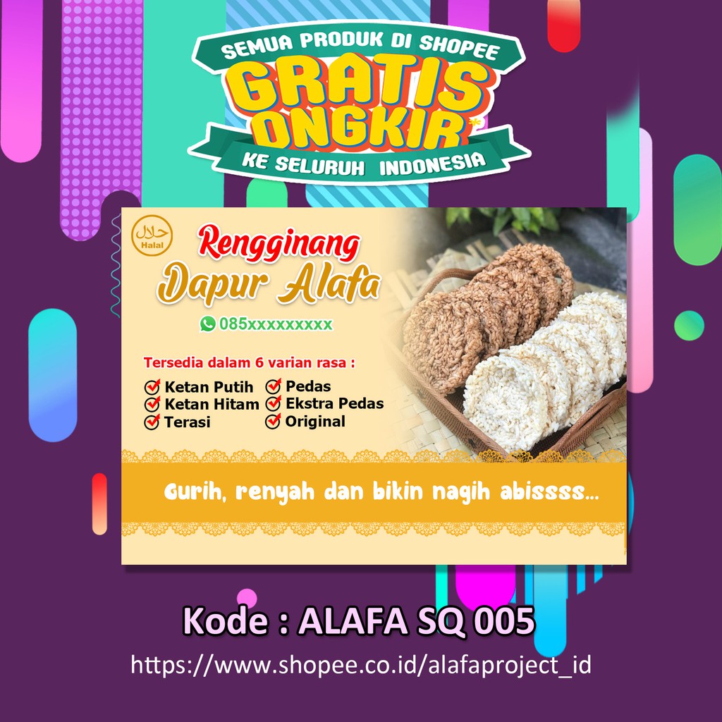 √ 19 Contoh Label Makanan Lengkap: Menarik Dan Informatif - ONPOS