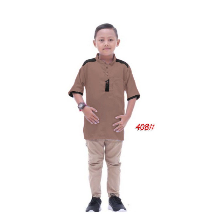 Jessicacollectionn 408# Kurta anak cowok / kurta anak Moscrepe