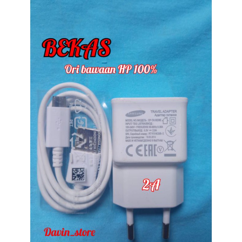 charger Samsung 2A ORI bawaan hp