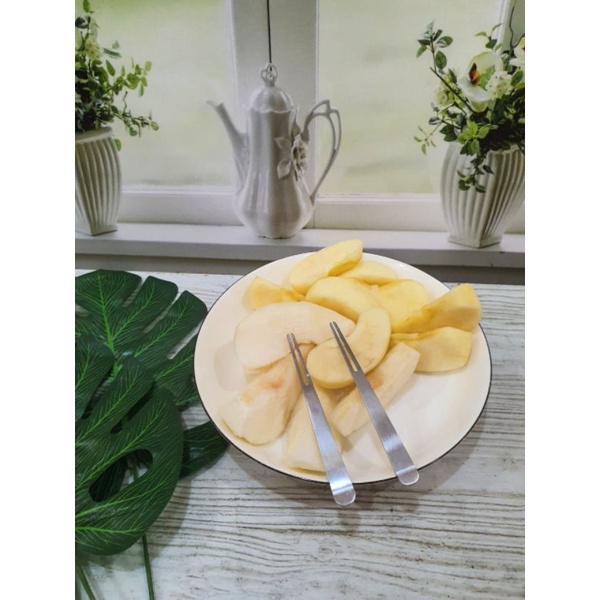 hokkiterus21 GARPU MEWAH tusukan kue buah steinless 304 anti karat tebal G002