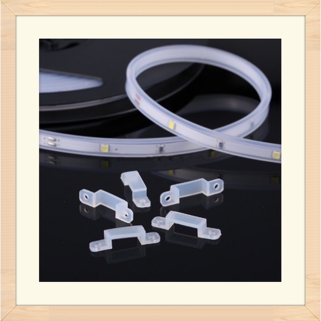 KLEM LED STRIP TRANSPARAN / KLEM LAMPU LED STRIP BENING