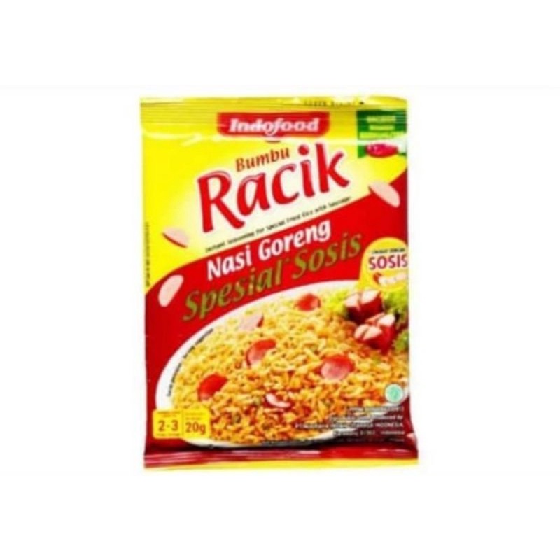

Indofood Bumbu Racik Nasi Goreng Spesial Sosis 20g x 10 Sachet