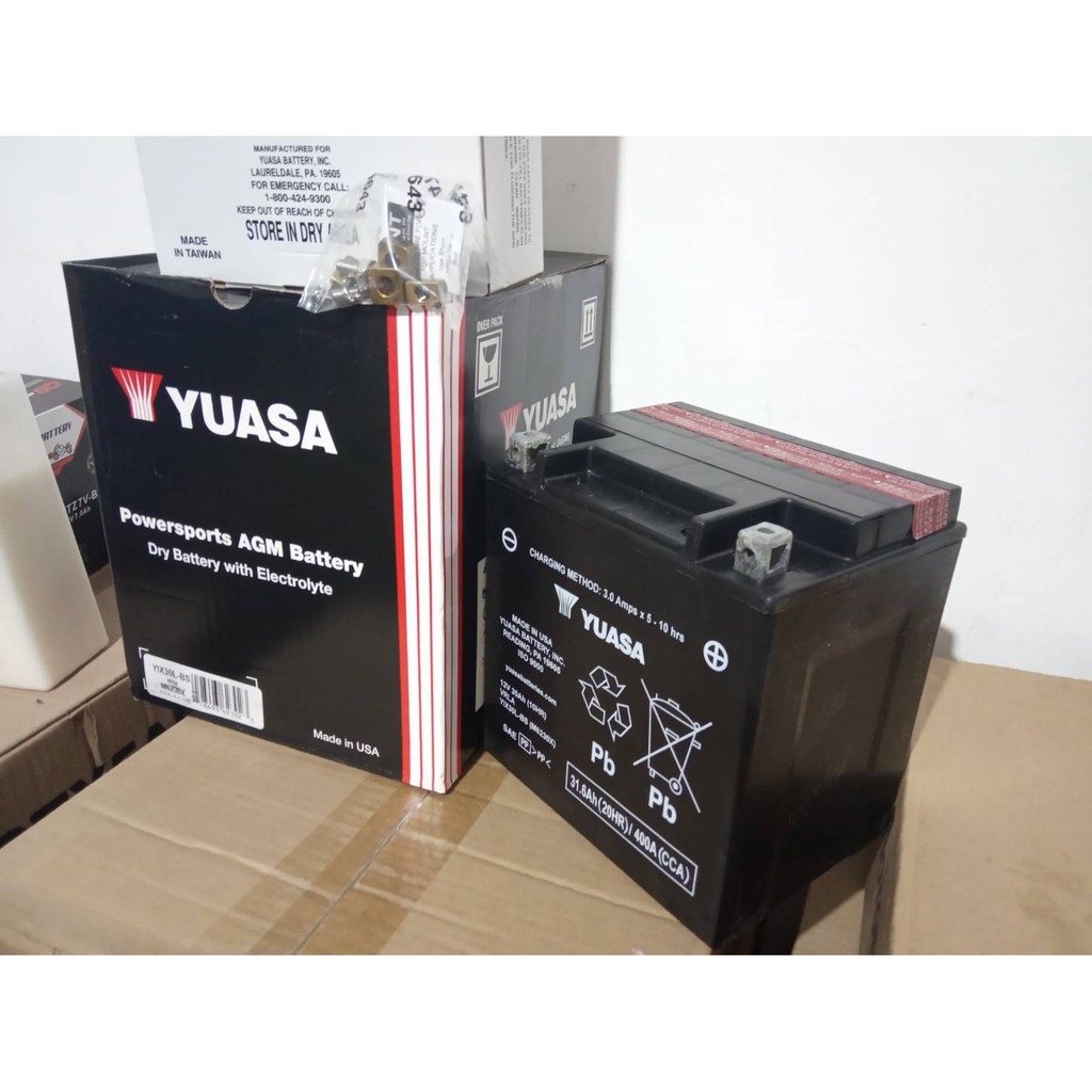 Aki Moge Yuasa MF YIX30L-BS 12V 30Ah 385CCA Made in USA