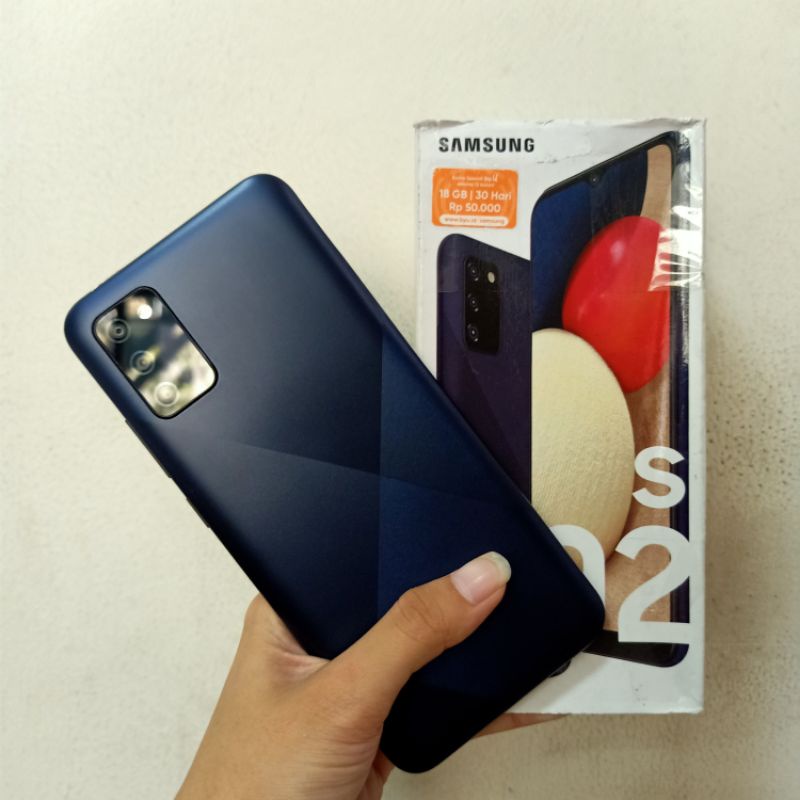 (SECOND) SAMSUNG A02s 4/64GB MULUS PEMAKAIAN WAJAR HP NORMAL NO DENT NO SHADOW
