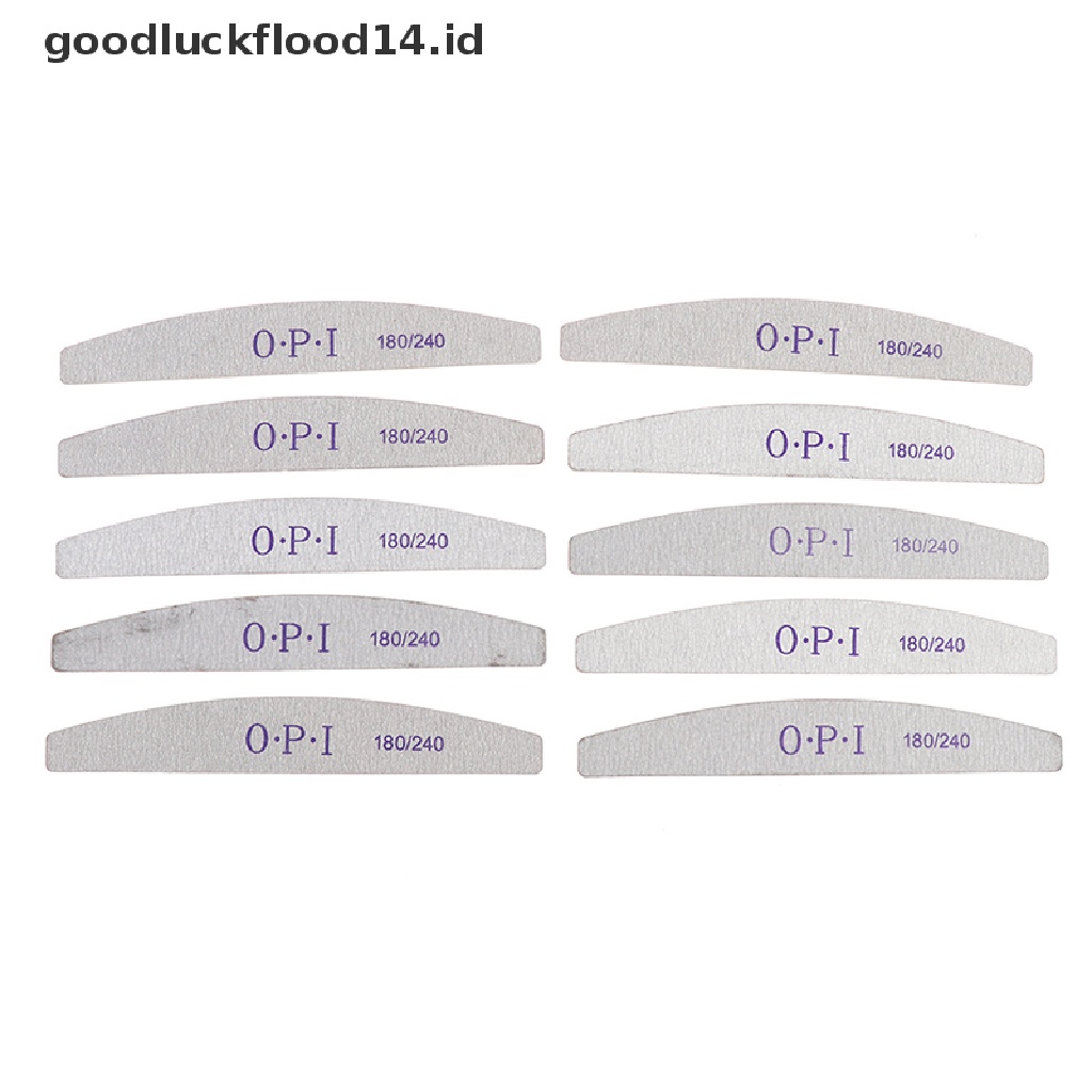 [OOID] 10pcs/Lot Wooden Nail Files Professional Nail Buffer 180/240 Nail File ID