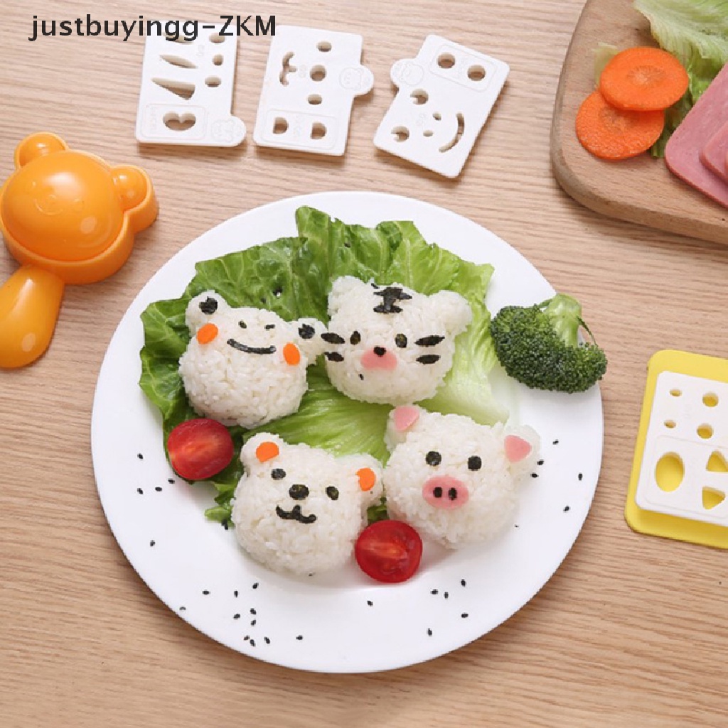 Cetakan Pemotong Nasi Sushi Nori Nori Nori Bentuk Anjing Beruang Kelinci Panda Untuk Dekorasi Bento