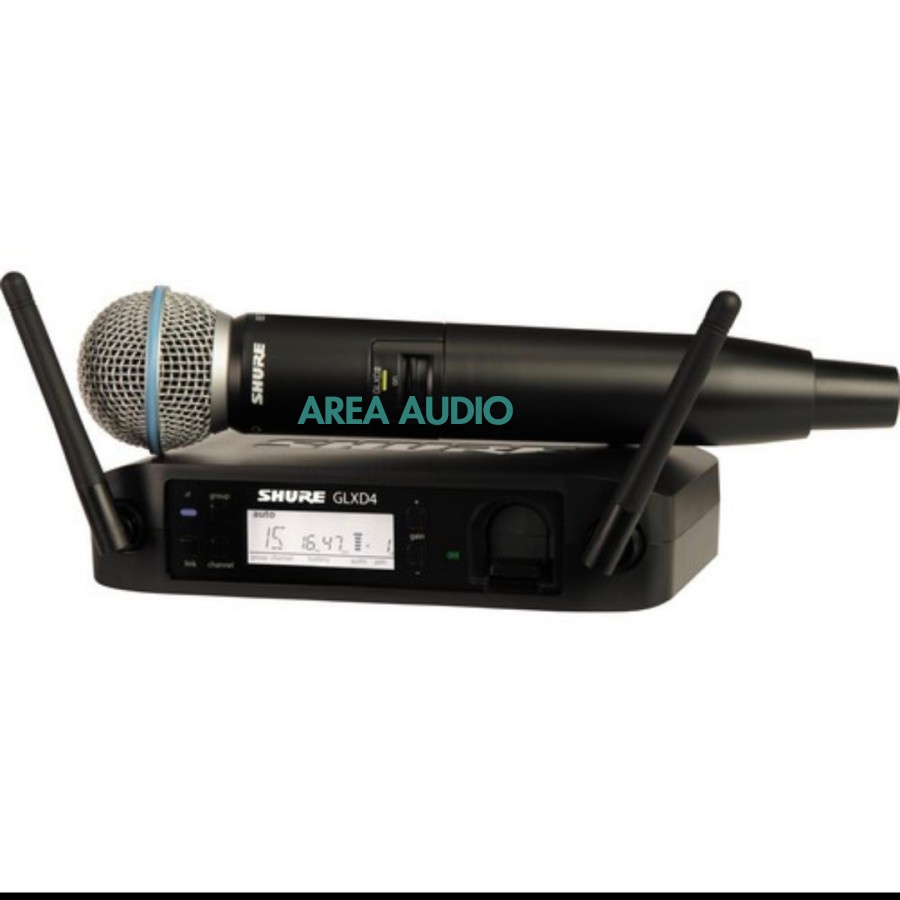 Mic Wireless Shure GLXD 24 Beta 58 Original Garansi 1Mic HandleDigital