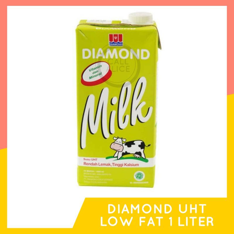 

Susu DIAMOND Milk UHT Low Fat High Calcium 1 Liter / 1L / 1000ml