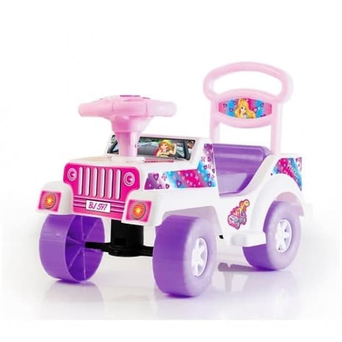 mobil jeep berbi princes shp bj-597 - mobil dorong anak cewek / Mainan Anak Mobil Dorong Music SHP TOYS BJ-597