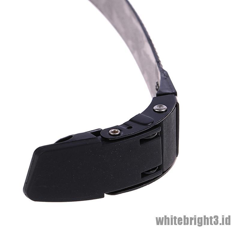 2 Set Strap Buckle Bahan PP Warna Putih Dengan Mur Sekrup Untuk Sepatu Roda