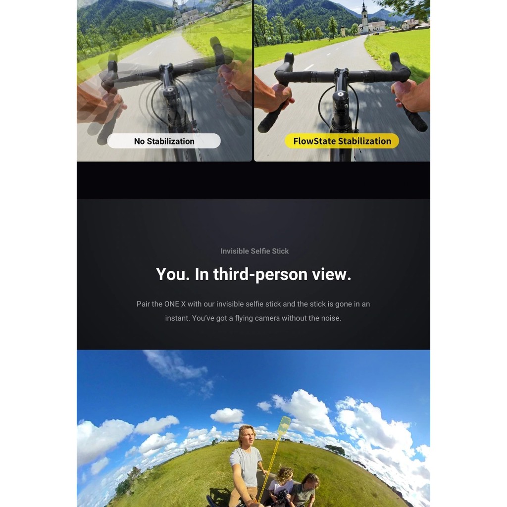 New Insta360 ONE X Sports Action Camera &Battery Charger 5.7K Video VR Insta 360 Panoramic Camera