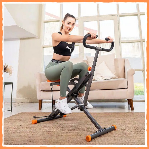 ALAT FITNESS  POWER SQUAT PENGECIL PERUT SEPEDA OLAHRAGA FITNES MODEL KM-2010