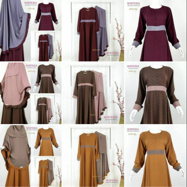 GAMIS SET WISTERIA ORI BY AFIFATIN