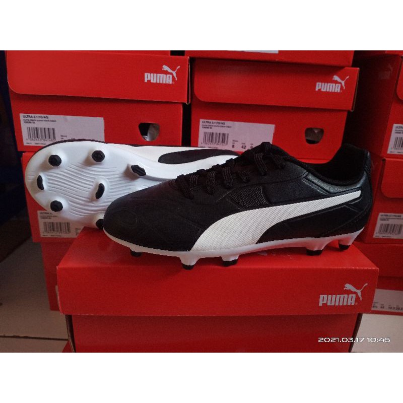 Puma Monarch FG Jr Puma Black-Puma White