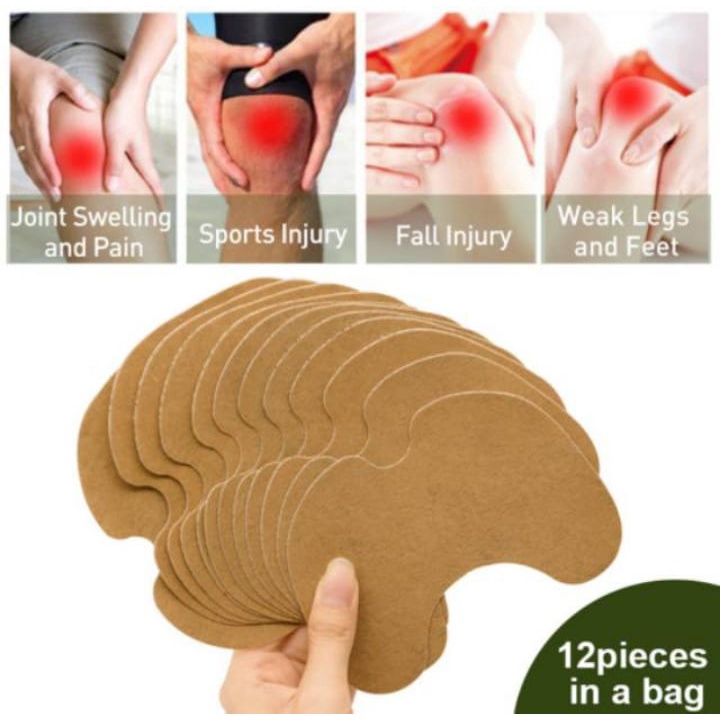 Sumifun 12pcs/kantong Koyo Lutut Ekstrak Wormwood - MIRACLE NATURAL INGREDIENTS KNEE PLASTER STICKER ORIGINAL