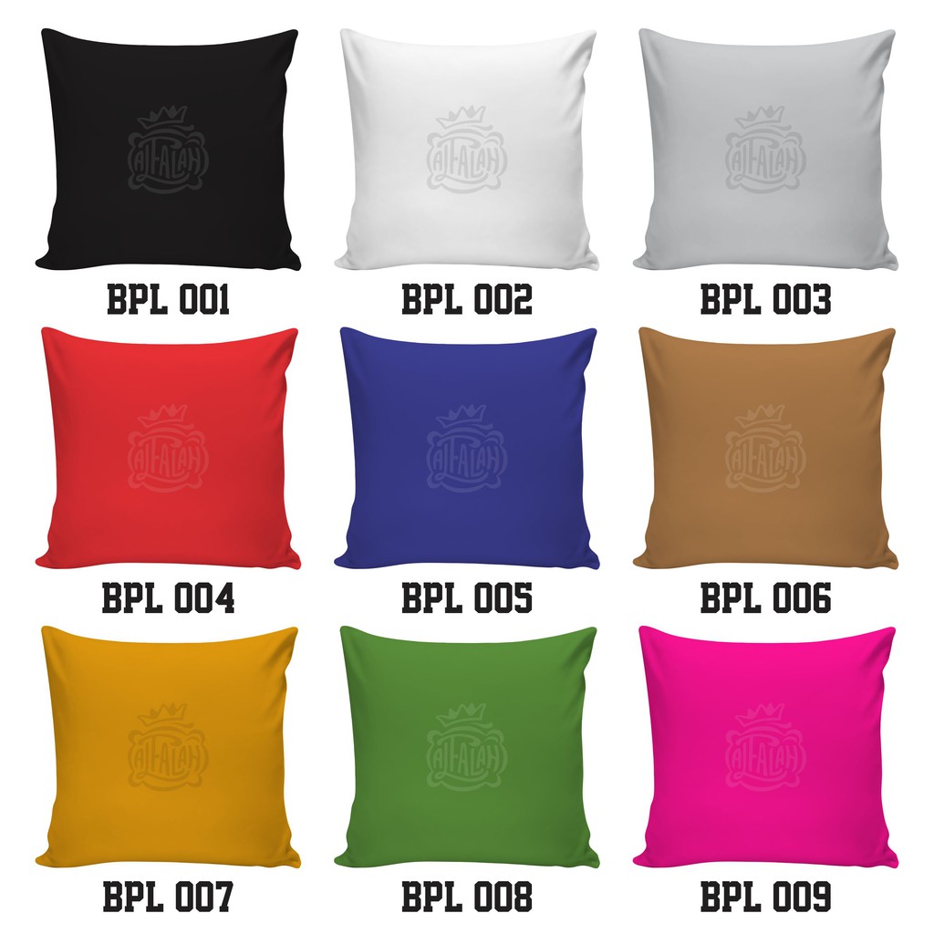 Sarung Bantal Sofa Motif Polos 40x40 Cushion Cover 