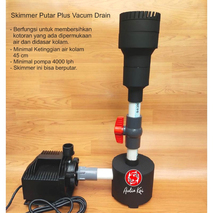 Skimmer Putar Plus Vacum Drain Tipe L Tanpa Pompa