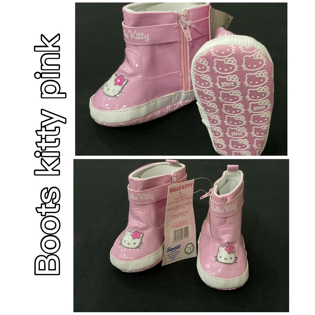 HOT SALE Prewalker Import Boots Kitty Pink 0-18 month Cute &amp; Stylish