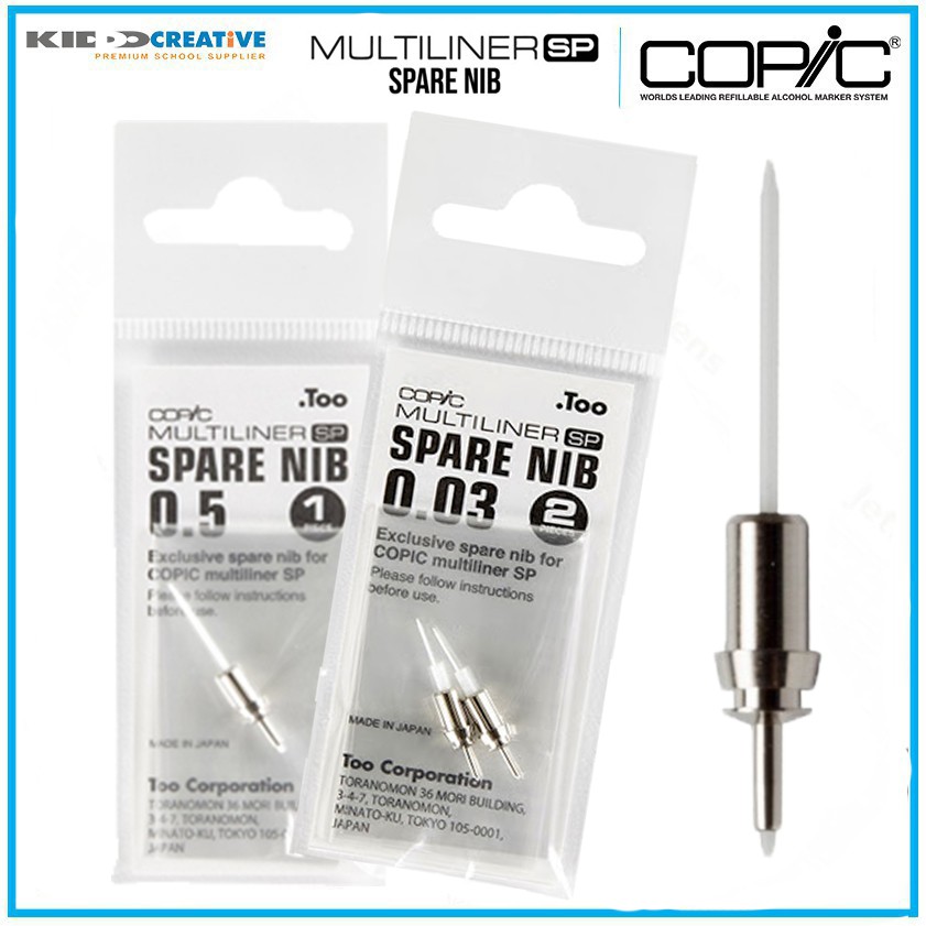 

COPIC MULTILINER SP NIB GRADE 0.03 - 0.7 / 0.1 - 0.2 2PCS