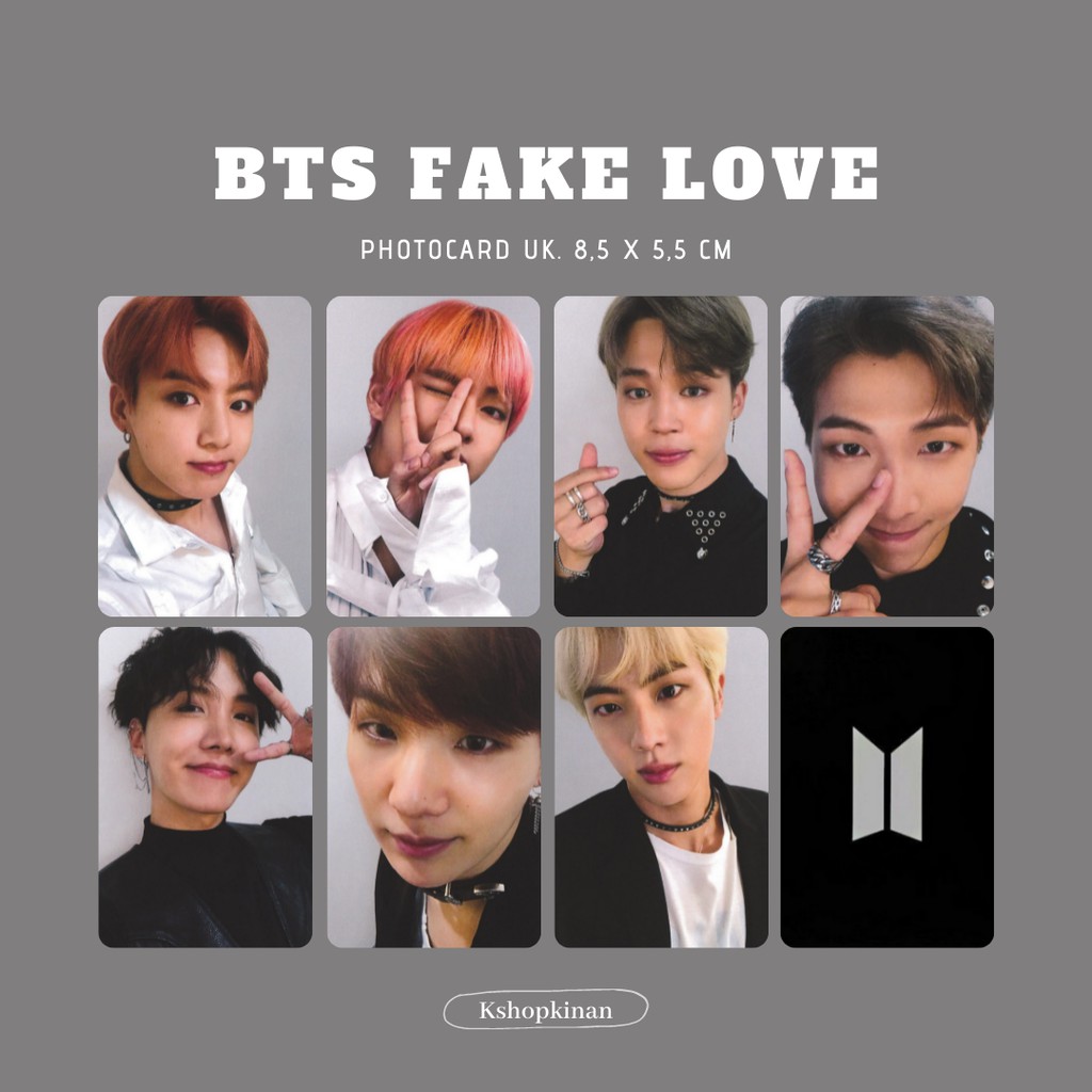 Jual PHOTOCARD BTS FAKE LOVE | Shopee Indonesia