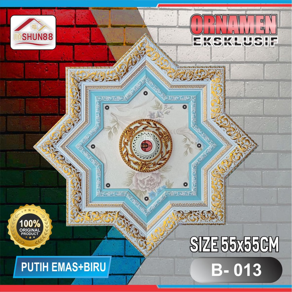 Ornamen Lampu PVC/Ornamen Plafon PVC/Fitting Hias Lampu Plafon PVC/Fitting Lampu/Rumah Lampu Hias /