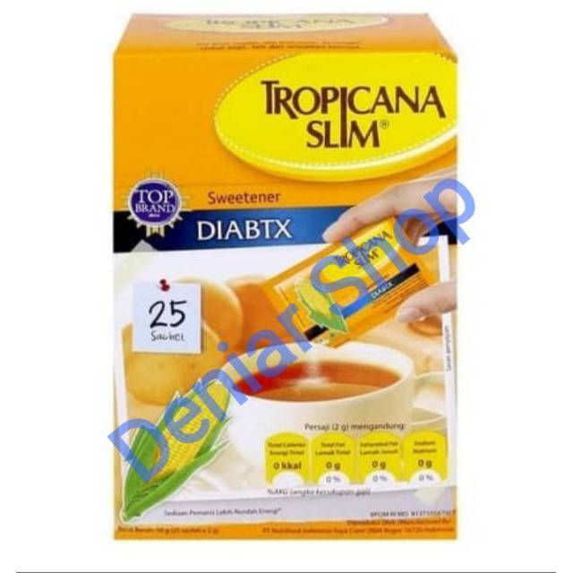 

TROPICANA SLIM DIABTX ISI 25 SACHET (HARGA PROMO)