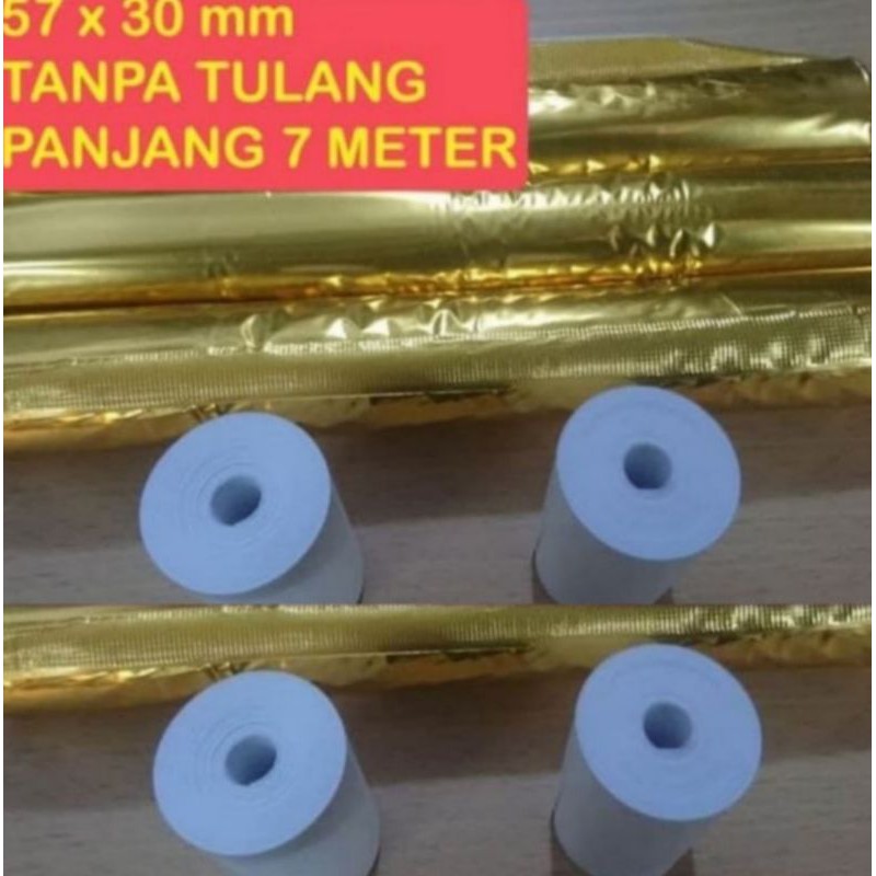 

Kertas Thermal 57x30 mm / 58x30 Cordless