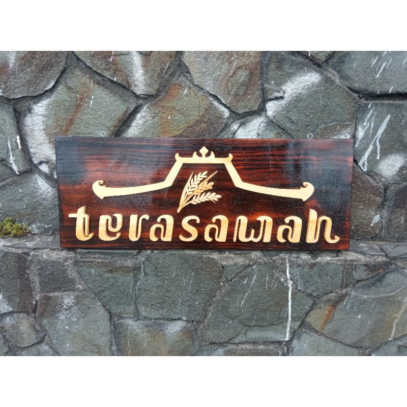 TULISAN KAYU TIMBUL MURAH