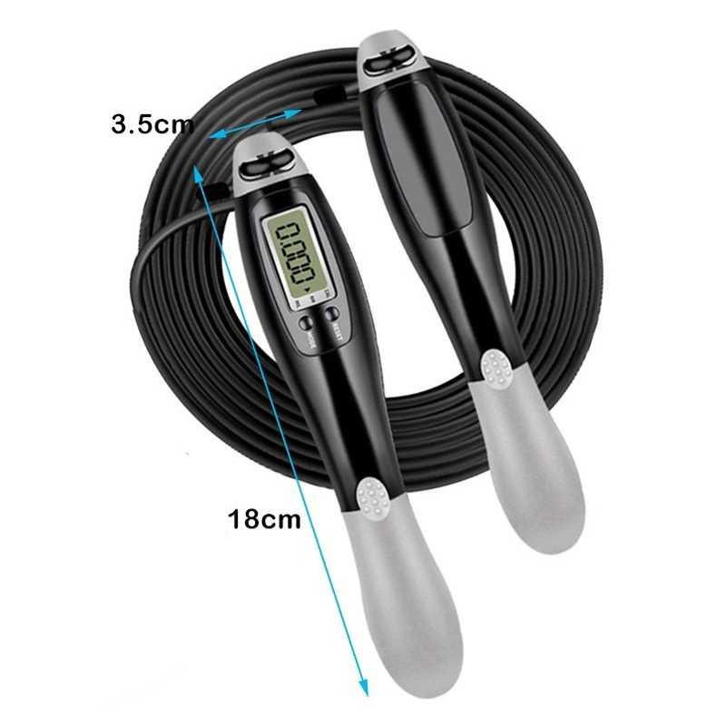 Tali Skipping Jump Rope Counting LCD Weight Exercise - RP001 - Gray