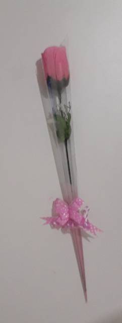 Setangkai Mawar artificial pink, bunga cinta kasih, bunga valentine