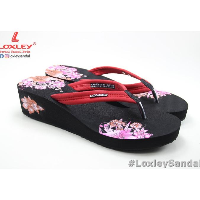 Sandal Wedges Wanita Loxley Callista Size 37-40 Terlaris