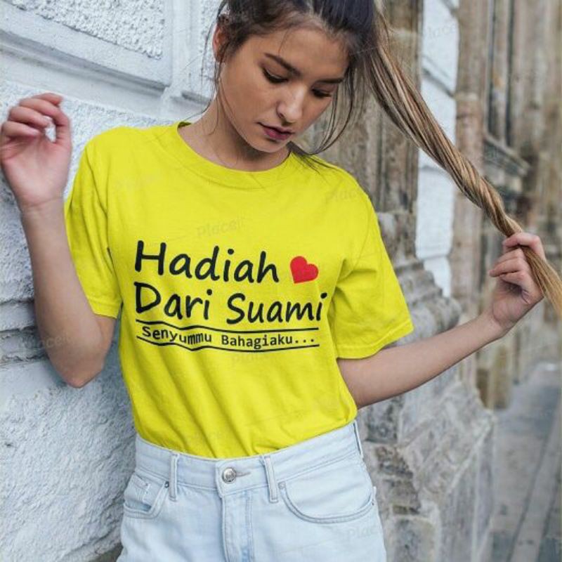 Kaos Distro Hadiah dari suami, warung kaos, kaos ultah, kaos anniversary, kaos pendek