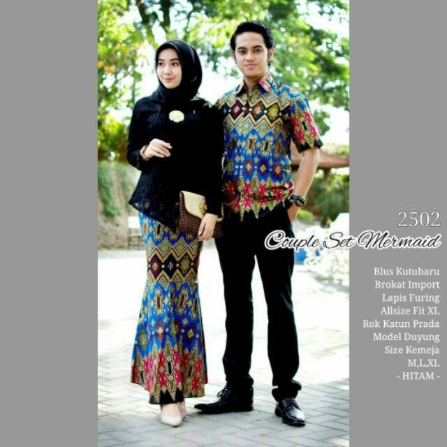 BLUS KUTUBARU BROKAT  LAPIS FURING ALL SIZE KEMEJA BATIK LENGAN PENDE BATIK PEKALONGAN FASHION