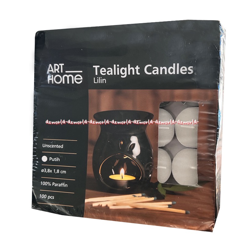 Kris Unscented White Tealight Candles Lilin Mangkok Warna Putih Candle Kandel Un Scented Arthome Tea Light Candle Art Home