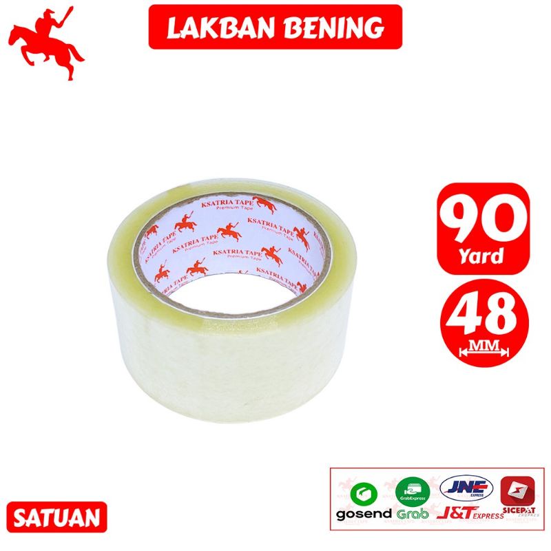 Lakban KSATRIA 2 inch x 90yard / lakban OPP 48mm x 90 yard / lakban OPP lakban setara daimaru