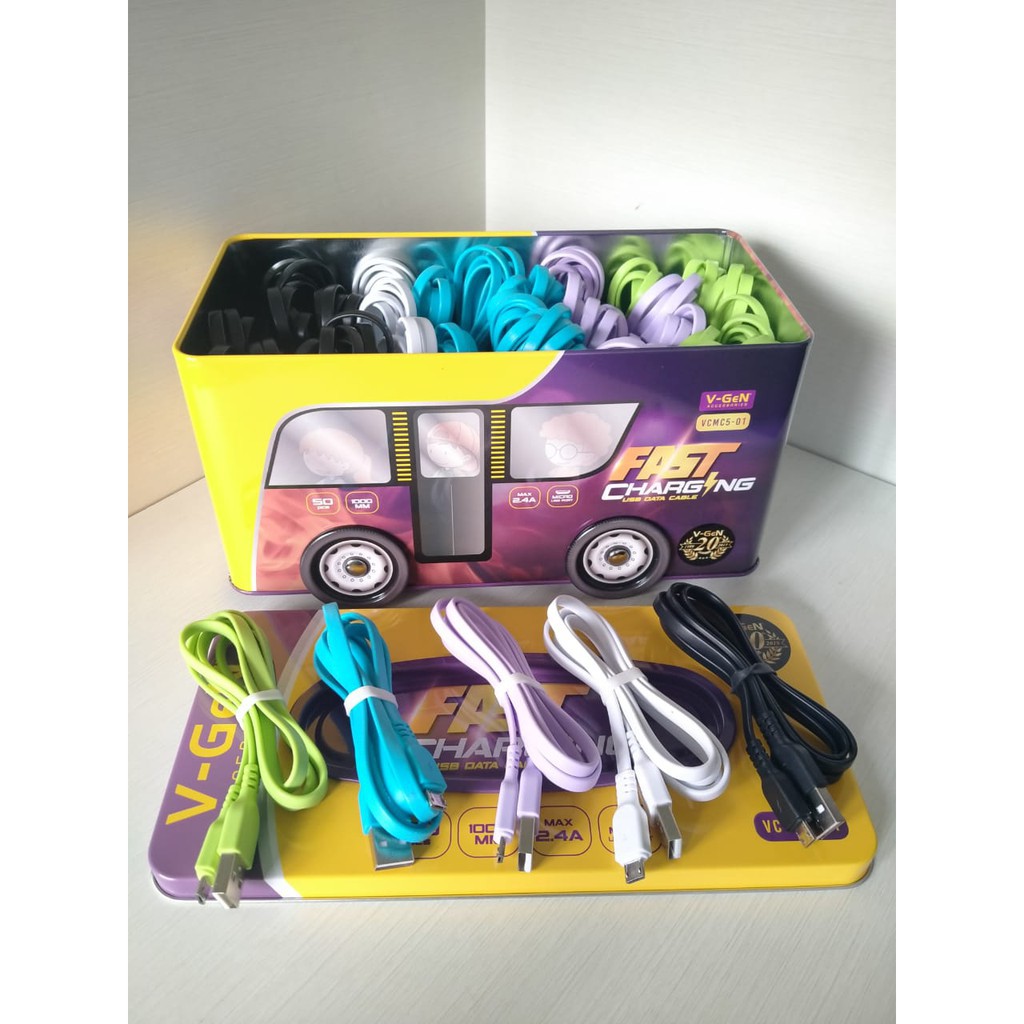 A*    Kabel Data VGEN For Micro Android 1 Meter JCM3-02 Warna