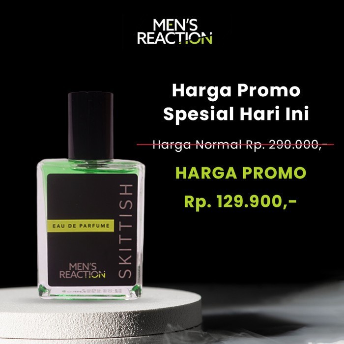 Parfum Men's Reaction Skittish Parfume Pria Dengan 3 Aroma Sekaligus