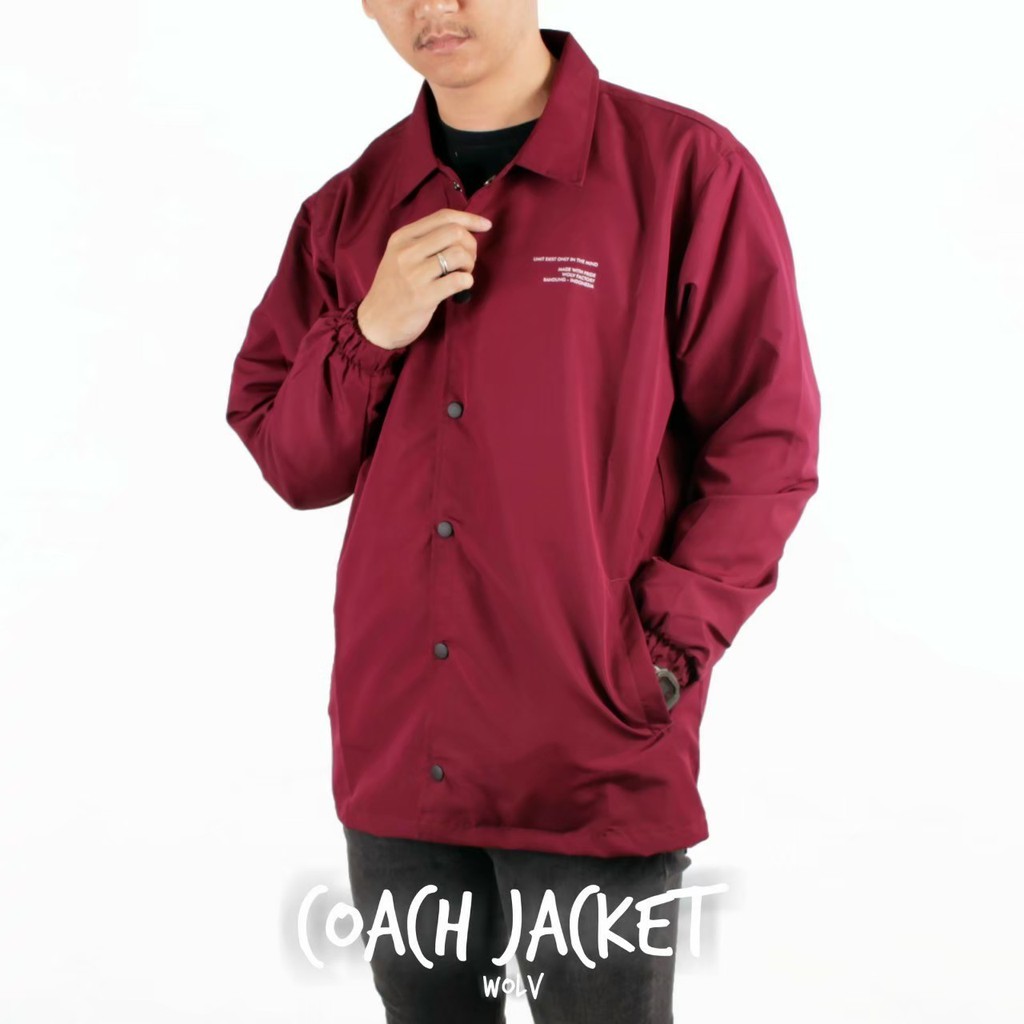 [BISA COD] Jaket Coach Wolv Original /Jaket Coach Pria Wanita / Jaket Coach Wolv Sablon Terbaru