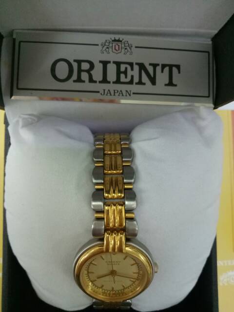 Jam Tangan Wanita Orient Kombinasi Gold Clasic Original Japan Klasik Emas Jepang Kecil Shopee Indonesia