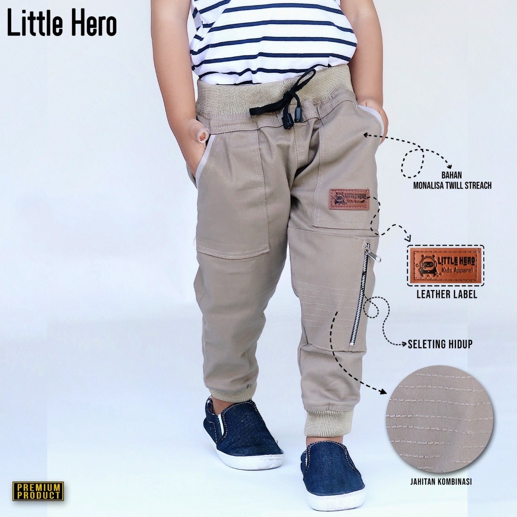 CELANA ANAK JOGGER SPIN LITTLE HERO  1-10 TAHUN. BAHAN MELAR DAN TEBAL.