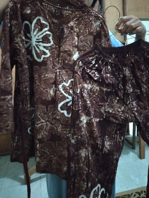 [bisa Cod] Setelan Wanita | Setelan Batik Cap Malaman Rayon Super Lengan Panjang