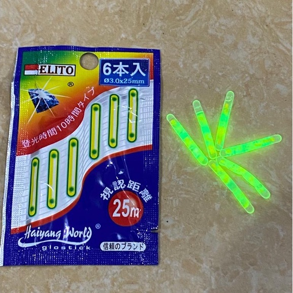 Starlight Fosfor Pelampung Pancing isi 6 pcs