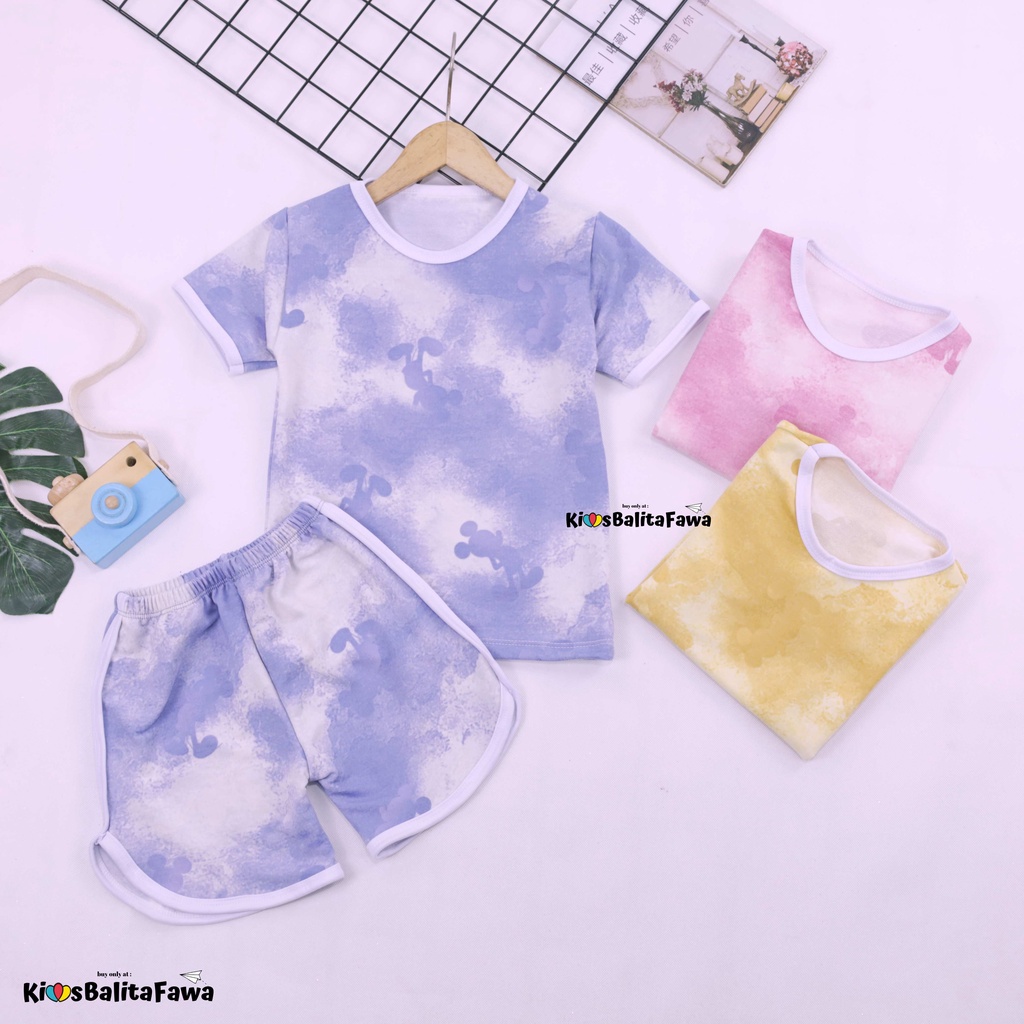 [MOTIF] Set Chuba Chups Bayi 3-18 Bulan / Setelan Baby Perempuan PREMIUM Baju Tidur Pendek Adem List