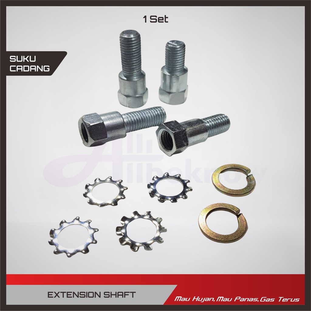 BAUT SAMBUNGAN SEPION - PENINGI SEPION - DRAT M10 - KUNCI 14 - Ext.SHAFT Allbeknow