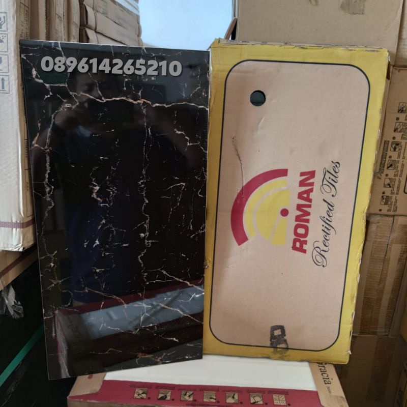 keramik dinding 30x60 roman d potoro black