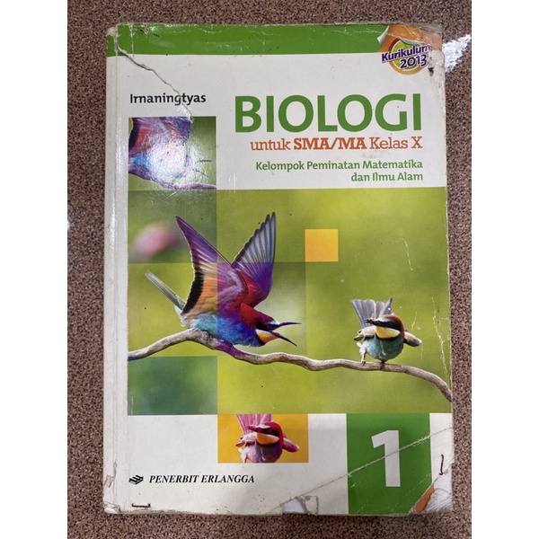 PRELOVED BUKU BIOLOGI ERLANGGA SMA/MA KELAS X ERLANGGA IRNANINGTYAS