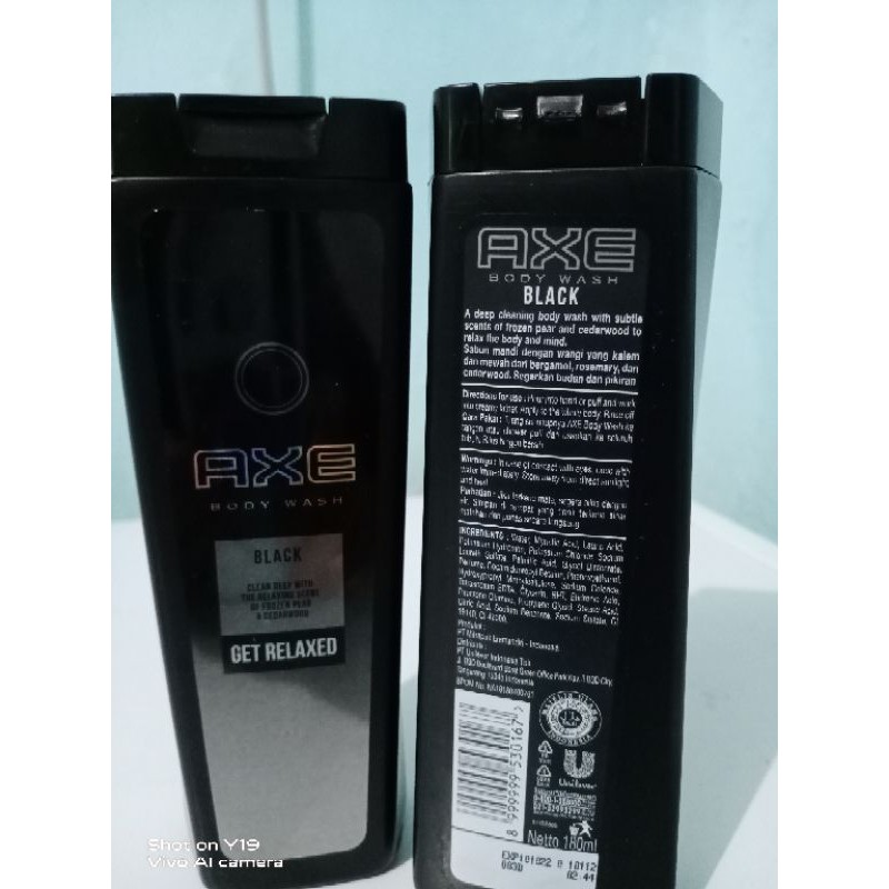 AXE BODY WASH BLACK 180 ML