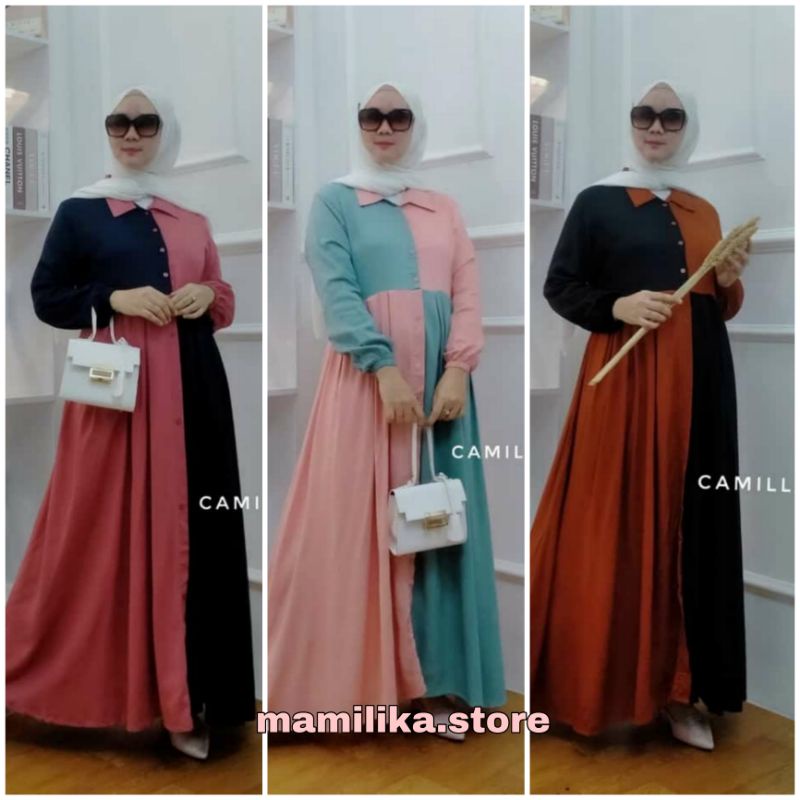 CAMILLA DRESS | GAMIS | DRESS KOMBINASI | MAXI DRESS | GAMIS KOMBINASI