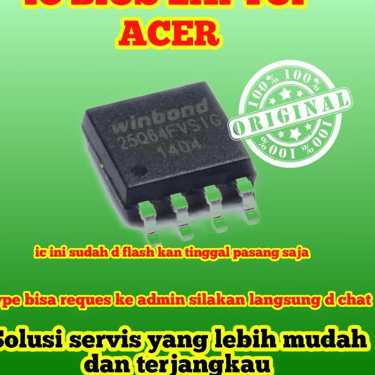 Harga TERMURAAH.. ic bios laptop merk acer siap pakai